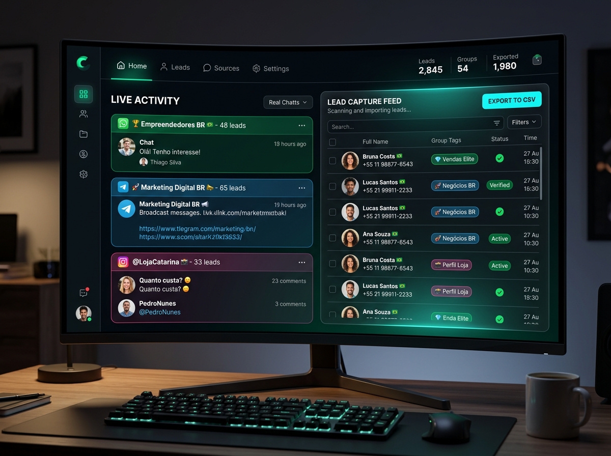 Monitor de Importação de Leads em Tempo Real